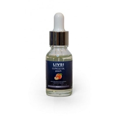 Cuticle oil Peach vegan (15 мл) Livsi