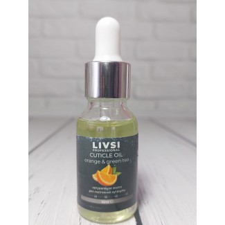 Cuticle oil orange & green tea vegan (15 мл) Livsi