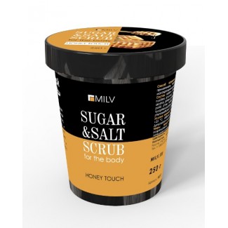 Сахарно-солевой скраб для тела «Мёд». 250 г