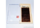 Ресницы на ленте КФест Eva Bond Collection, 20 линий, Ø0,07 С-изгиб, коричневые, MIX