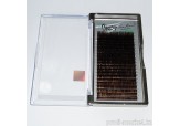 Ресницы на ленте КФест Eva Bond Collection, 20 линий, Ø0,10 D-изгиб, коричневые, MIX