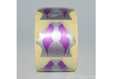 Универсальные формы шаблоны для ногтей VELENA Фиолетовый+серебро 1000 шт.