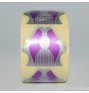 Универсальные формы шаблоны для ногтей VELENA Фиолетовый+серебро 1000 шт.