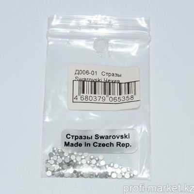 Д006-01-04  Стразы  Swarovski Чехия, кристальные SS6 (1,9-2,0 мм) 100 шт.