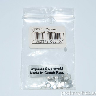 Д006-01-06  Стразы  Swarovski Чехия, кристальные SS10 (2,7-2,8 мм) 50 шт.