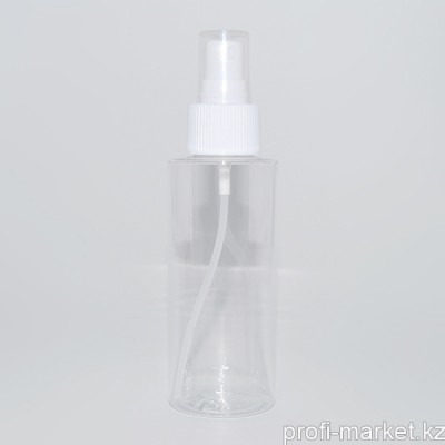 Ф20-017 Бутылочка пластик прозрачная с распылителем, 100 мл