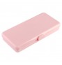 Пенал пластиковый для кистей и пилок, 190х90х30мм (02 Розовый)