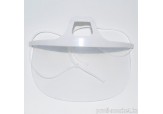 Защитный экран-маска многоразовый белый/прозрачный, 1 шт.