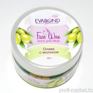 Воск для лица "EVABOND" Face Wax, 50 гр (06 Олива с молоком)