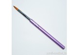 Кисть для дизайна акрилом Premium Metallic violet Kollinsky Nail Art coll. VELENA #6 K натуральная