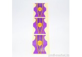 Универсальные формы шаблоны для ногтей VELENA Cтилет Фиолетовый+желтый+черный  100 шт