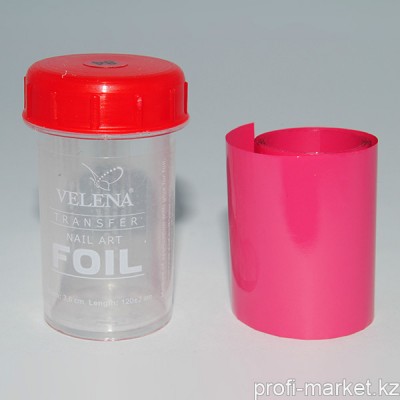Переводная фольга для дизайна ногтей 1,2м  №84 "Velena" (темно-розовый матовый)