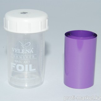 Переводная фольга для дизайна ногтей 1,2м  №093 "Velena" (фиолетовый матовый)