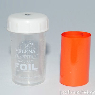 Переводная фольга для дизайна ногтей 1,2м  №96 "Velena" (алый матовый)