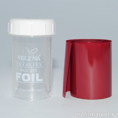 Переводная фольга для дизайна ногтей 1,2м  №131 "Velena" (красно-коричневый матовый)