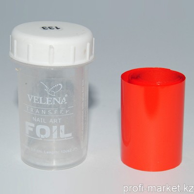 Переводная фольга для дизайна ногтей 1,2м  №133 "Velena" (пурпурно-красный матовый)