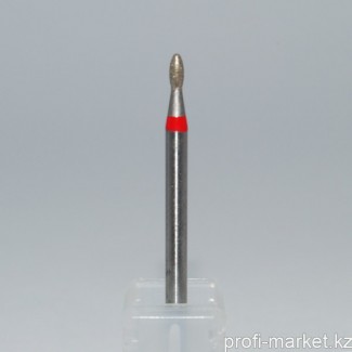Насадка алмазная бутонообразная, красная (мелкая зернистость) Ø 0,16