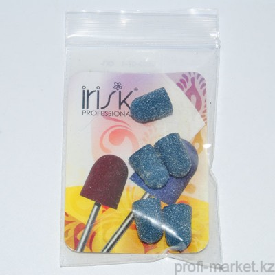 Колпачок песочный синий "IRISK", 7,0 мм (80 грит), 5 шт